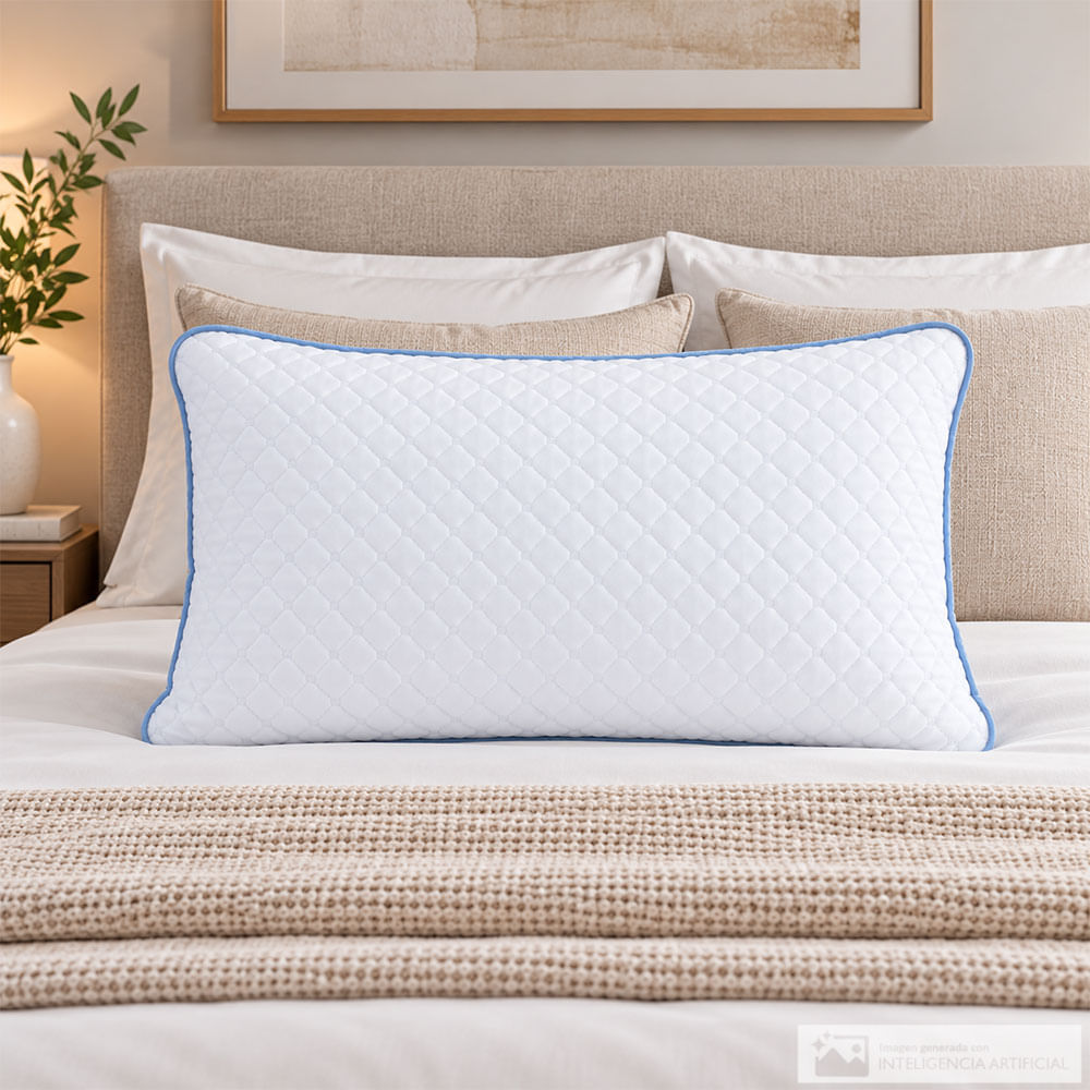 Almohada memory foam fria con gel
