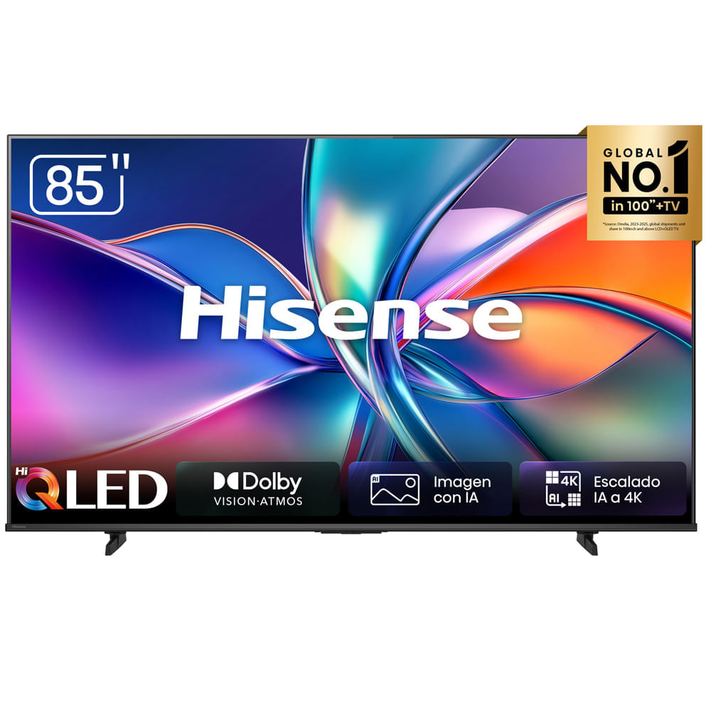 Pantalla Hisense 85" (215.9 cm) QLED UHD 4K HDR10 85Q6QV