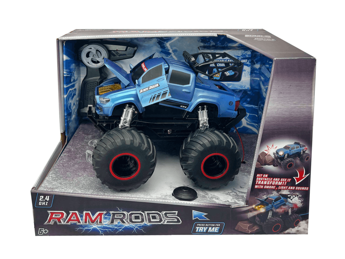 Grandex Camioneta a Control Remoto RAM Rods Escala 1:16 con Luces y Sonidos