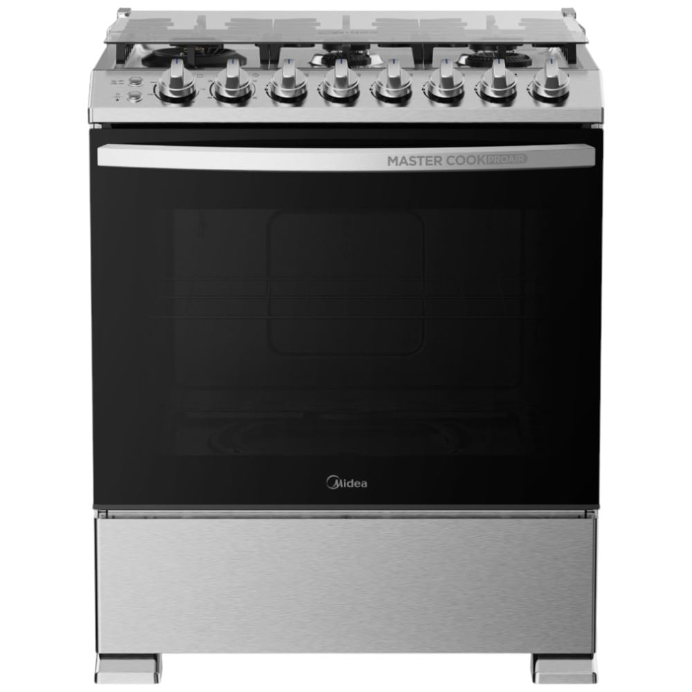 Cocina 6 quemadores con airfryer 76.2 cm (30") MGS30FS1LIFSSST-CA Midea