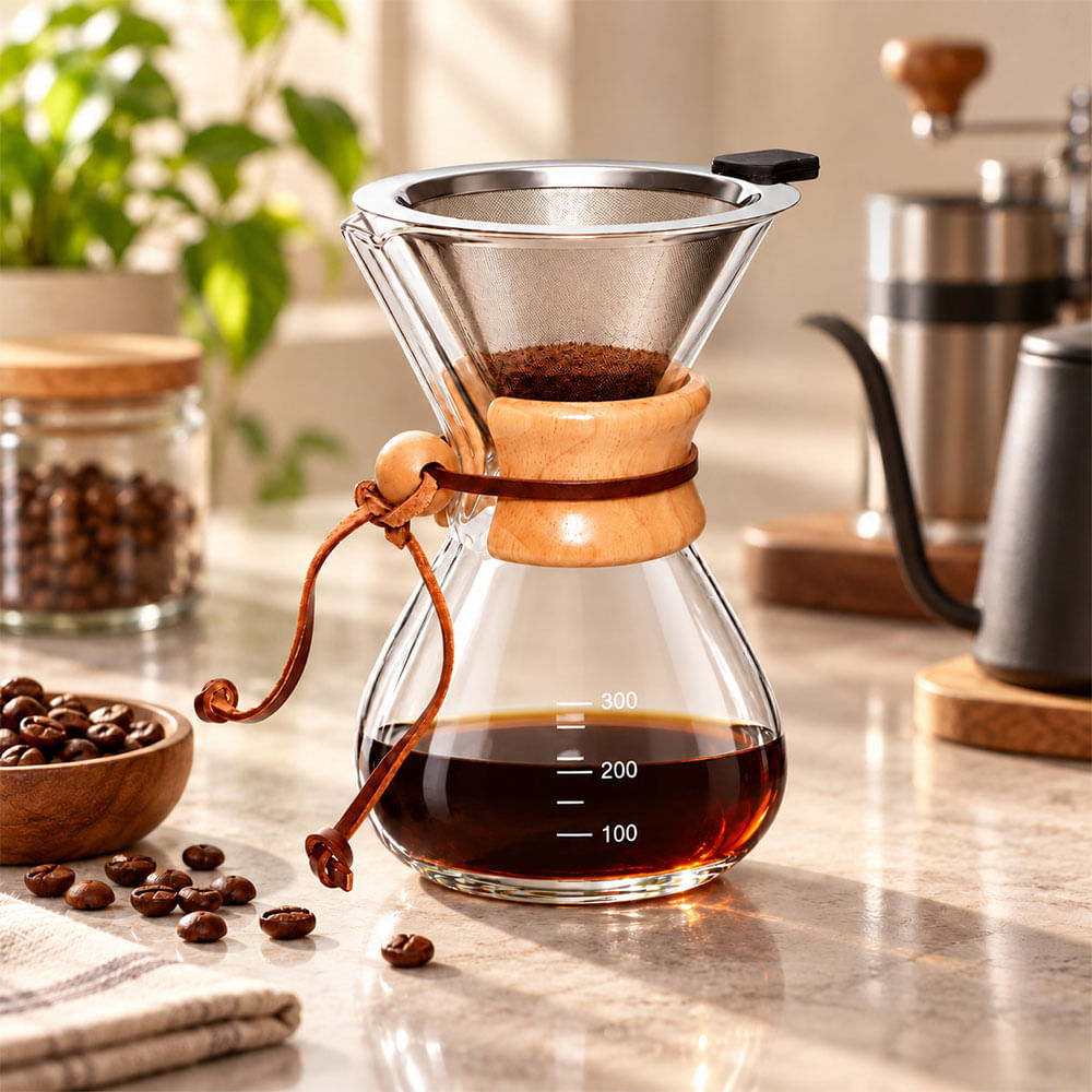 Cafetera de vidrio para café de vertido 400 ml
