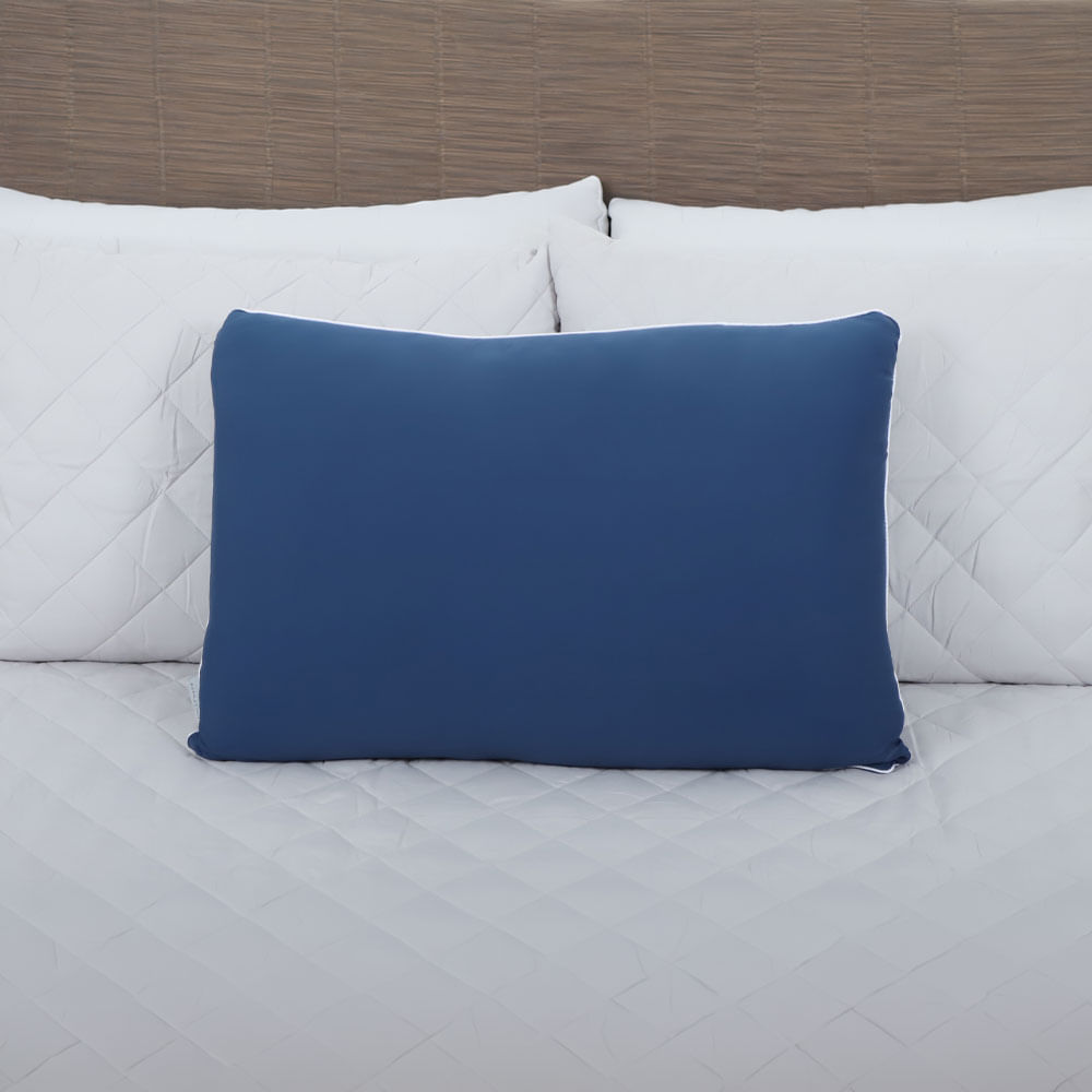 Almohada refrescante de jersey azul marino