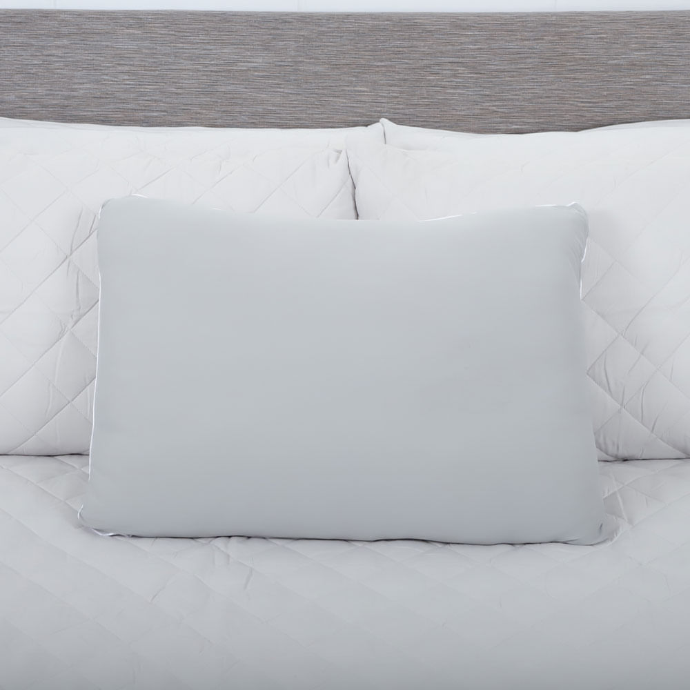 Almohada refrescante de jersey plateado