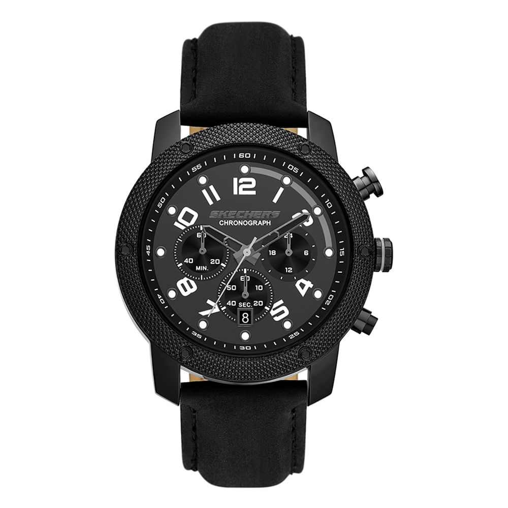 Reloj Skechers análogo correa de poliuretano negro para hombre
