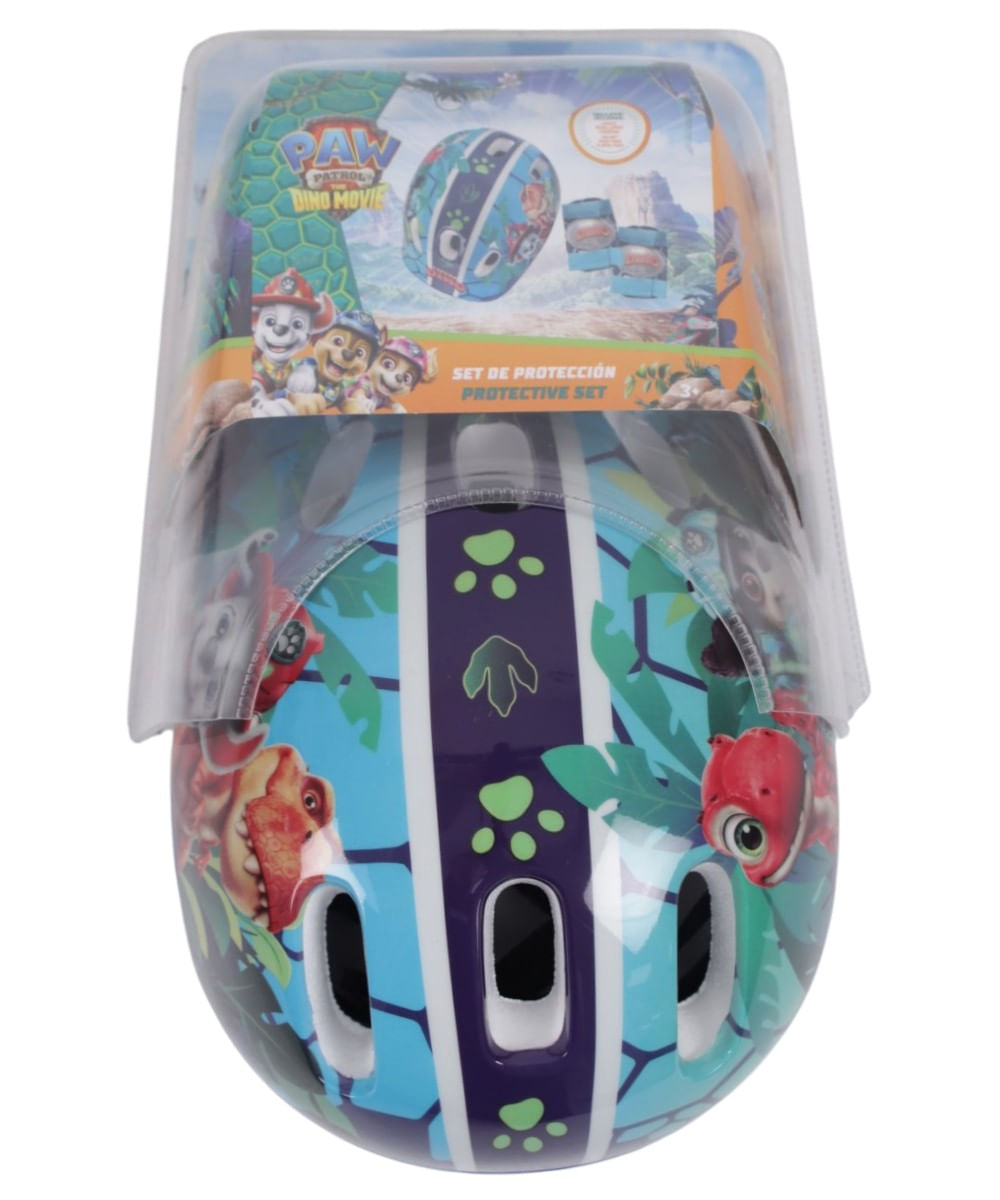 Set de Protección Infantil Paw Patrol Dino con Casco