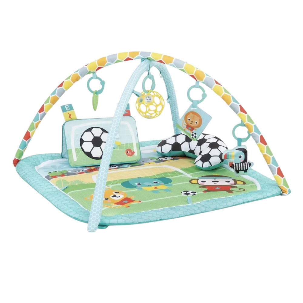 Gimnasio interactivo con temática de fútbol Bright Starts para bebé