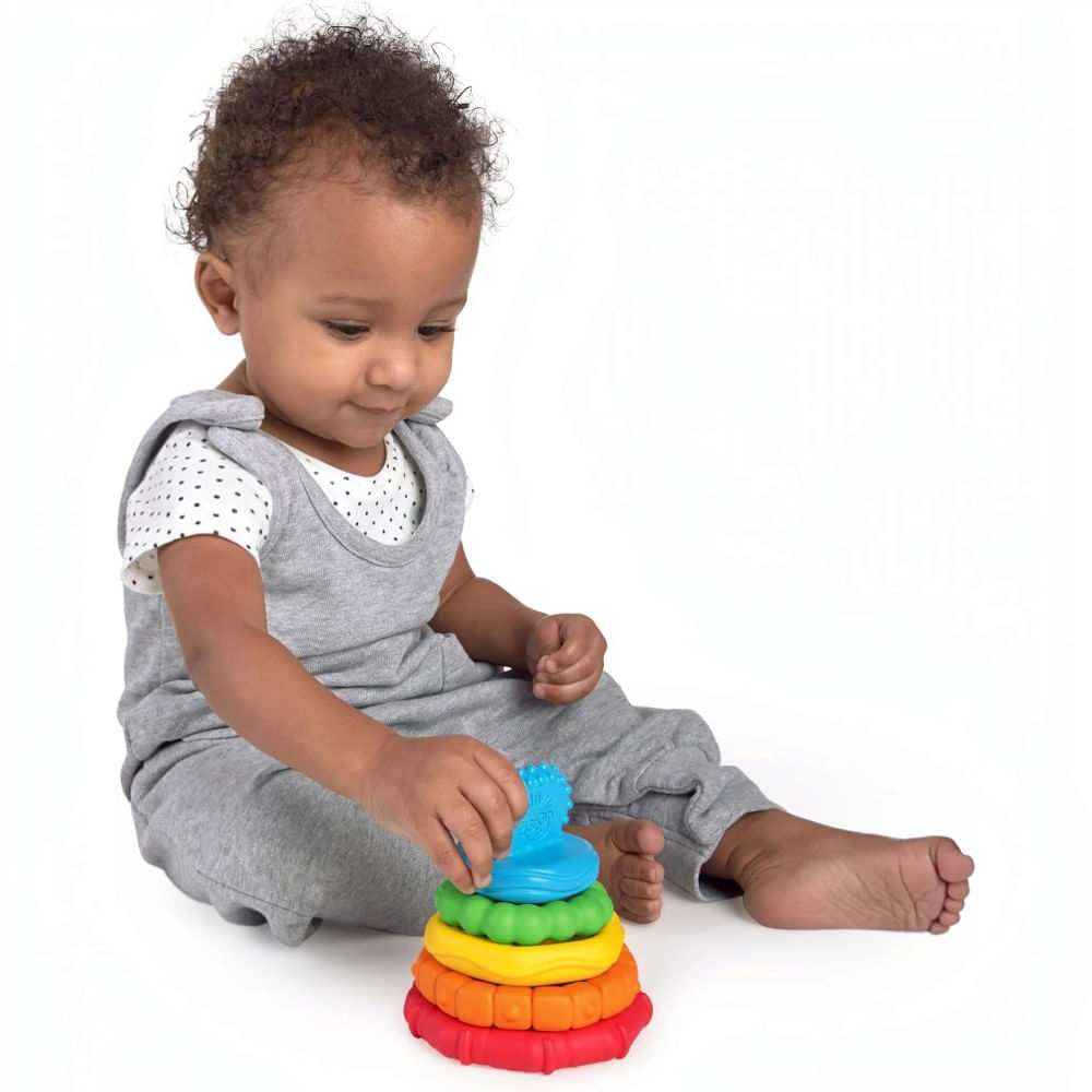 Juguete mordedor de 5 piezas apilables Baby Einstein para bebé
