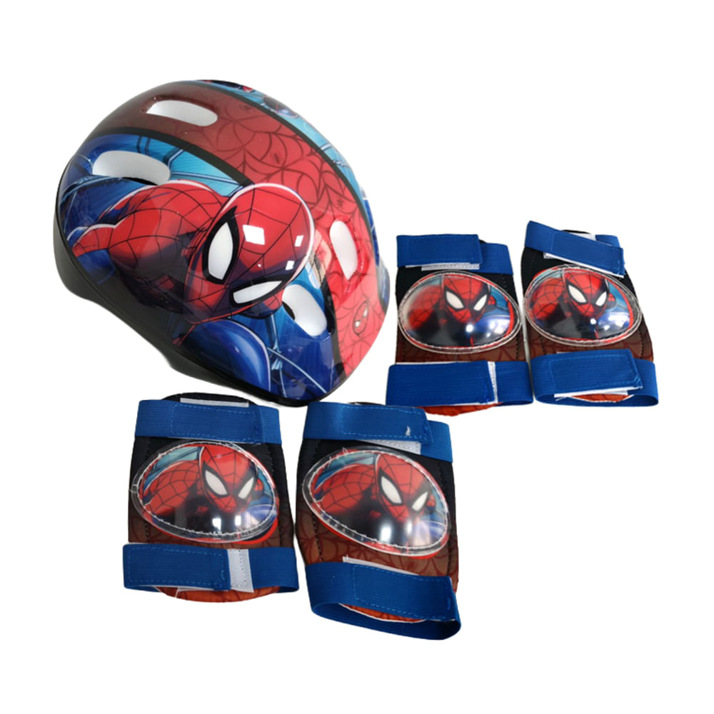 Marvel Spider-Man Set de Protección con Casco y Accesorios