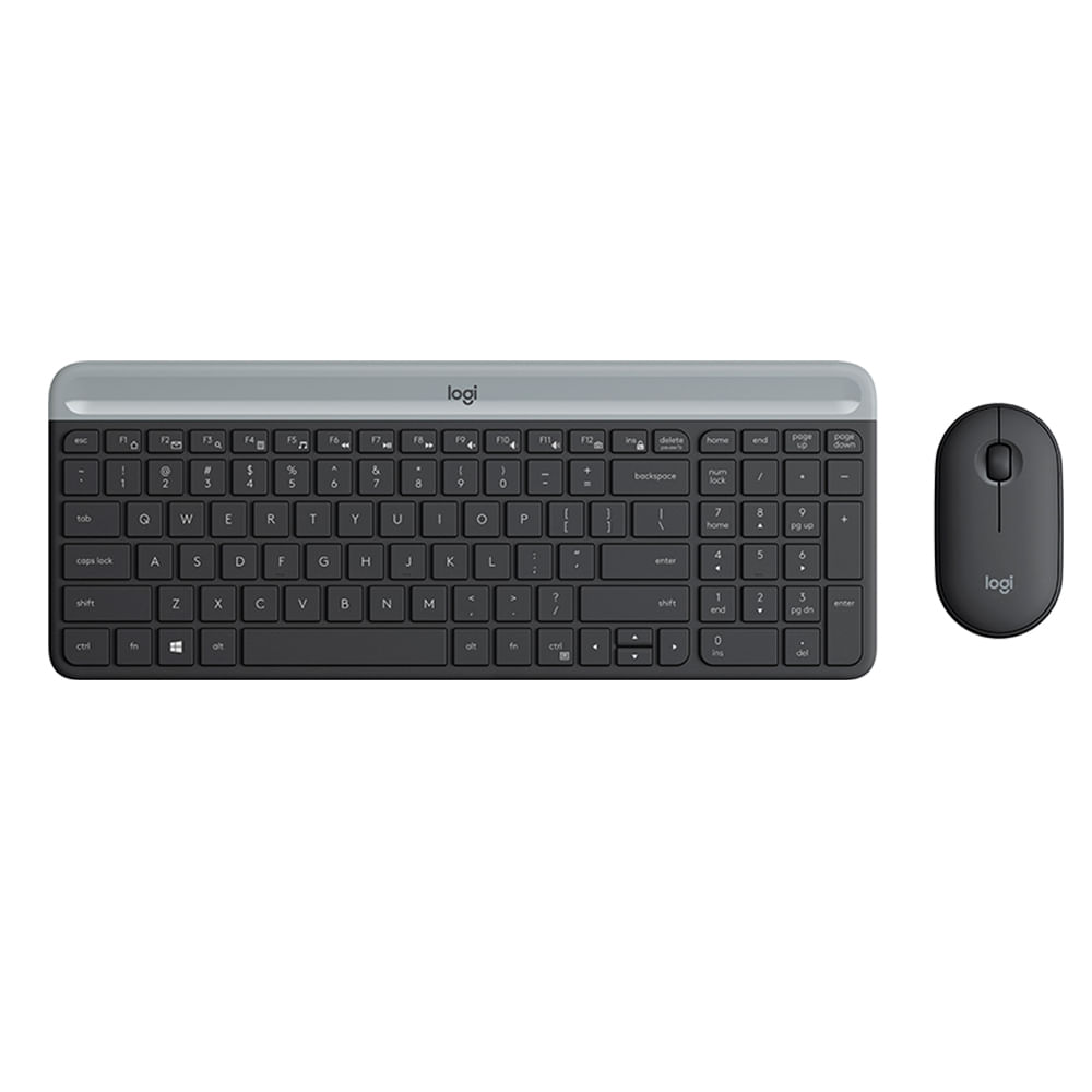 Teclado y mouse inalámbricos  gris