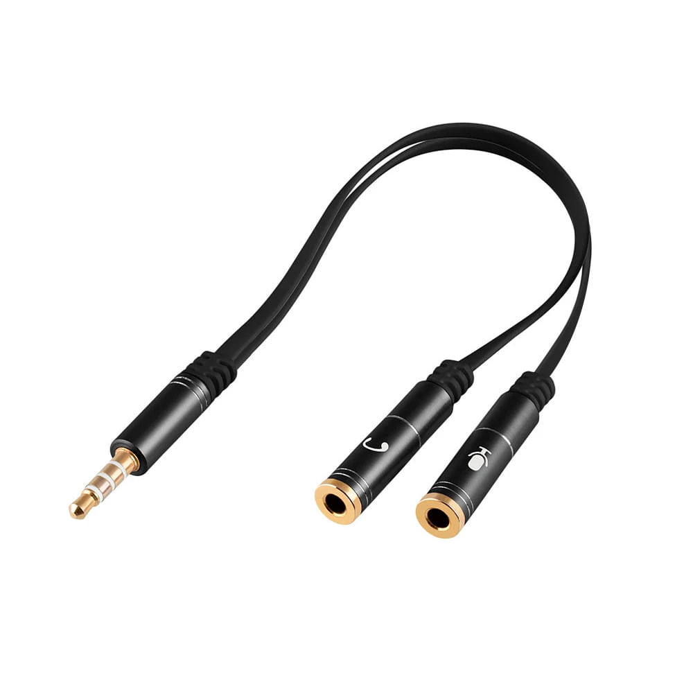Cable adaptador 3.5mm macho a dual 3.5mm